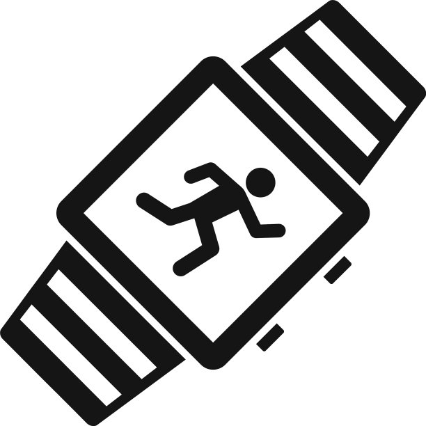 运动智能手表图标简约风格图片下载