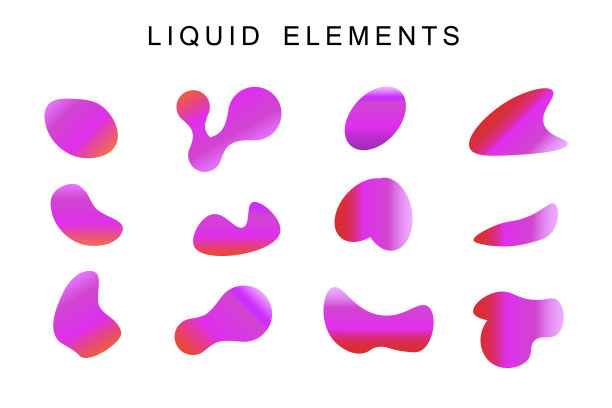 梯度彩虹形状设置图片下载