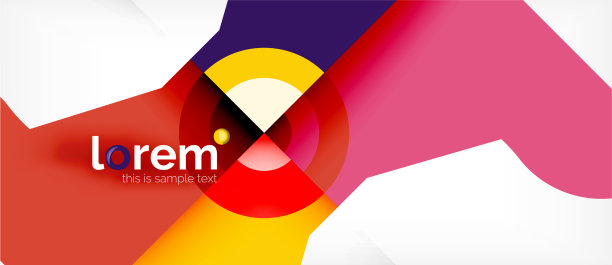 几何色彩的形状构成抽象图片下载