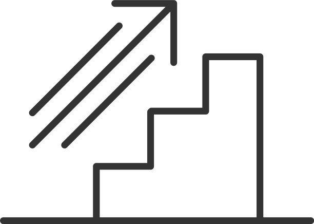 箭头楼上图标股票孤立在白色图片下载