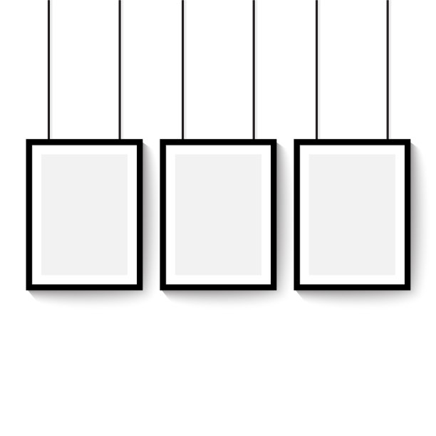 黑色画框图片下载