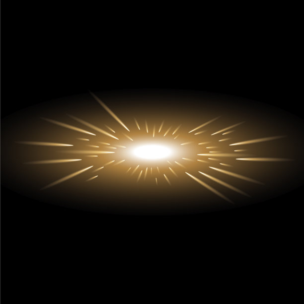 闪烁着金光的彗星图片下载