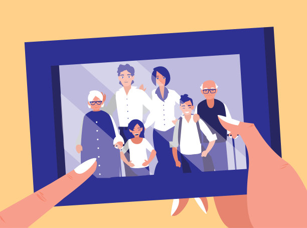 双手举着全家福图片下载