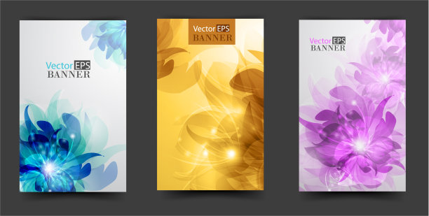 花卉背景宣传册模板图片下载