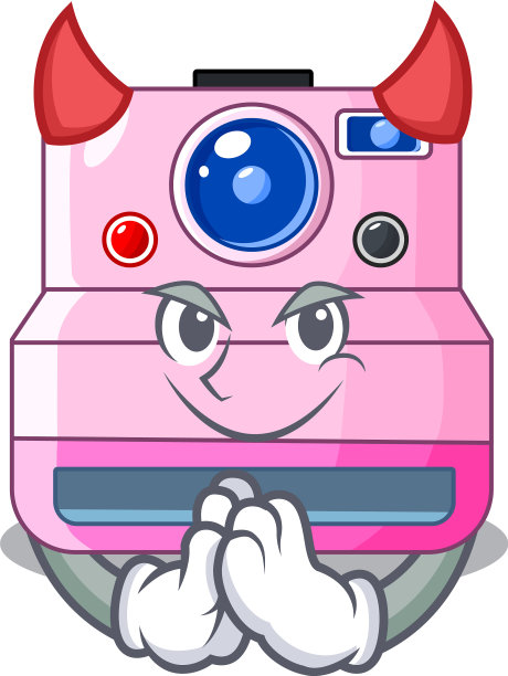 魔鬼瞬间摄像机在一个形状的人物图片下载