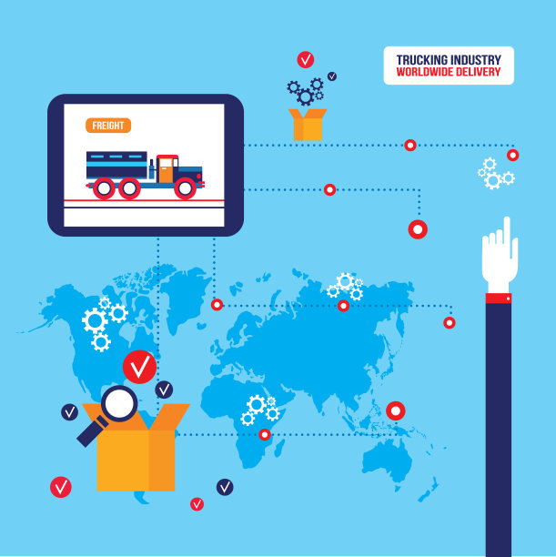 卡车行业卡车运输概念图片下载