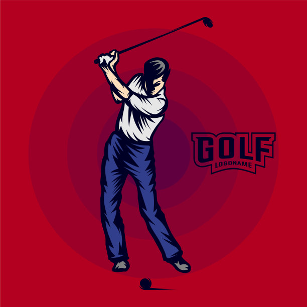 高尔夫球员高尔夫球员的剪影图片下载