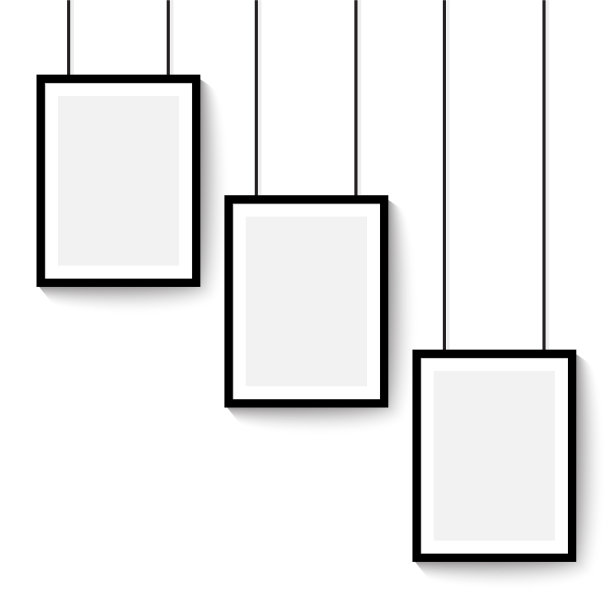 黑色画框图片下载