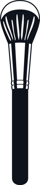 涂布器上装有粗刷配件图片下载