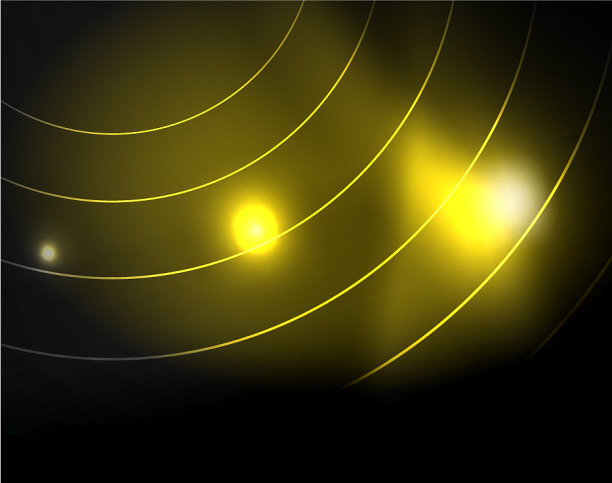 暗色空间与霓虹灯辉光抽象图片下载