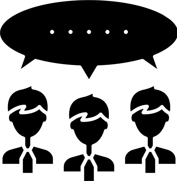 辩论黑色图标标志孤立图片下载