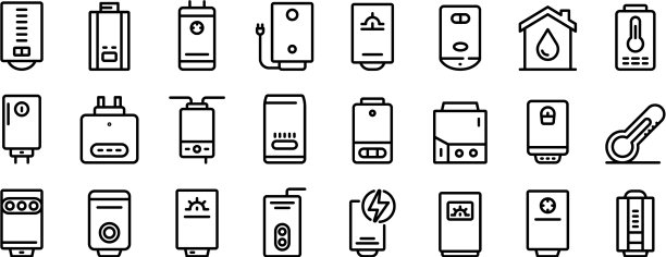 锅炉图标设置轮廓样式图片下载