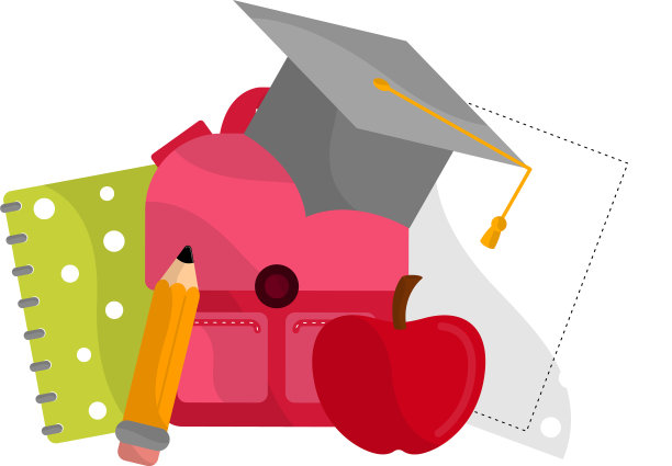 孤立的学校用品形象图片下载