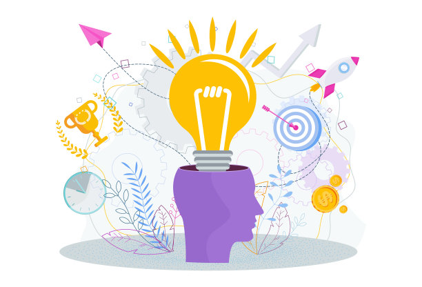 灯蹦出人的脑袋想外面图片下载