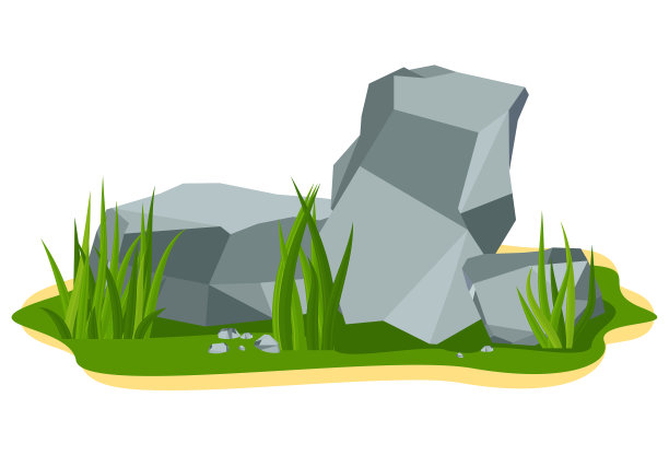 堆着巨大的灰色巨石躺在一块石头上图片下载