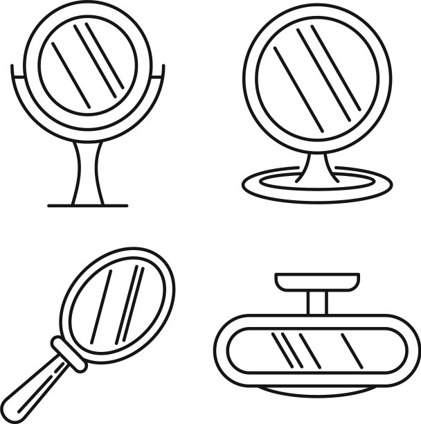 美镜图标设置轮廓风格图片下载