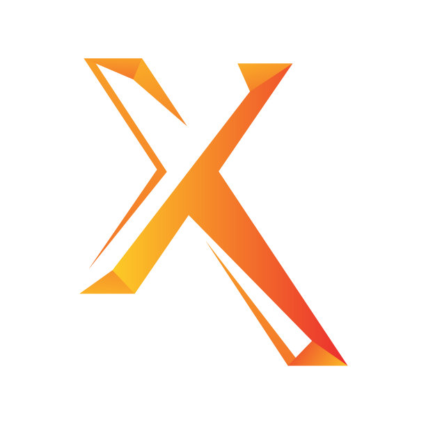 创意X字母标志设计理念图片下载