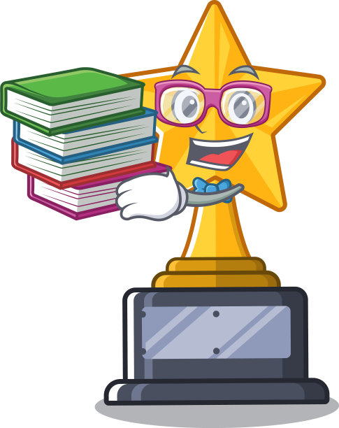 学生与书星形状的卡通玩具图片下载