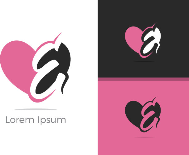 水疗与美容e字母标志设计图片下载