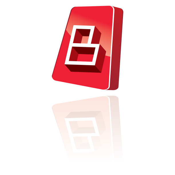 3d字母b标志设计图片下载