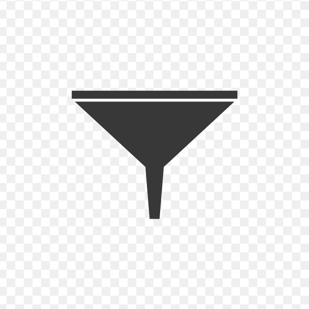 漏斗图标股票孤立的白色背景图片下载