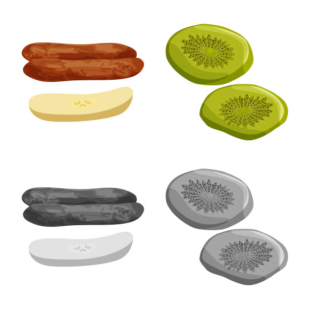 食物和生的标志集图片下载