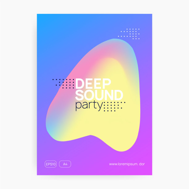 夏季音乐节海报和音乐传单图片下载