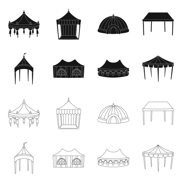 孤立的物体roand折叠图标图片下载