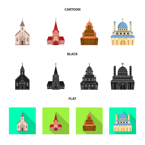 设计邪教和寺庙符号套图片下载