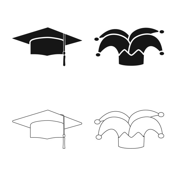 服装和帽子图标设置图片下载