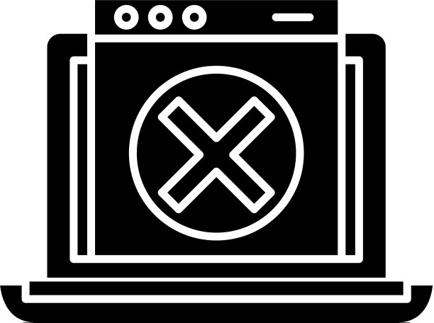 网络错误黑色图标图片下载