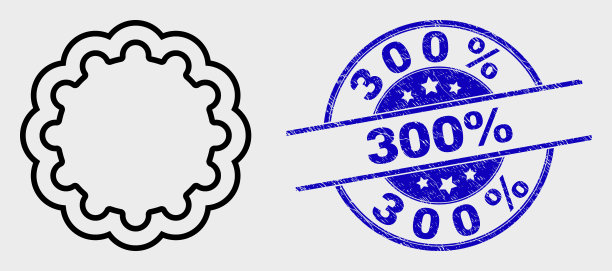 线内齿轮图标和划痕300图片下载