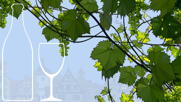 背景用美丽的藤蔓与绿色图片下载