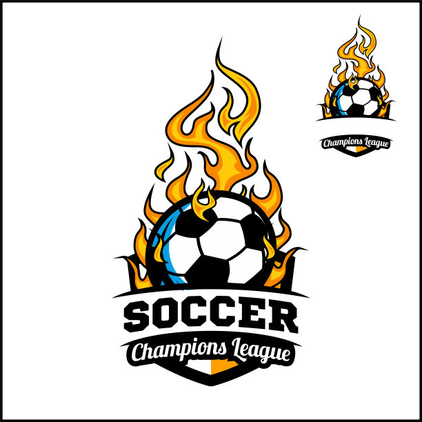 足球圣火徽章图片下载