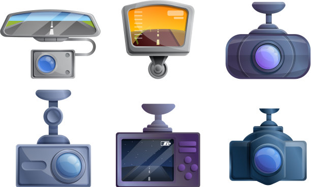 DVR图标设置卡通风格图片下载