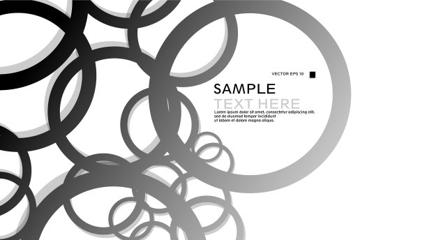 简单的圆形背景与梯度黑色图片下载