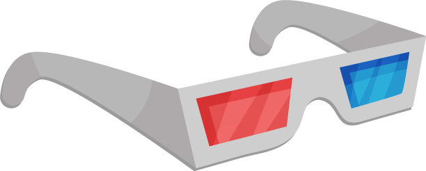 3d眼镜上的白色图片下载