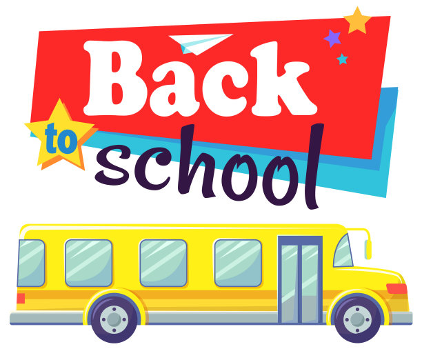 回到校车接送孩子图片下载