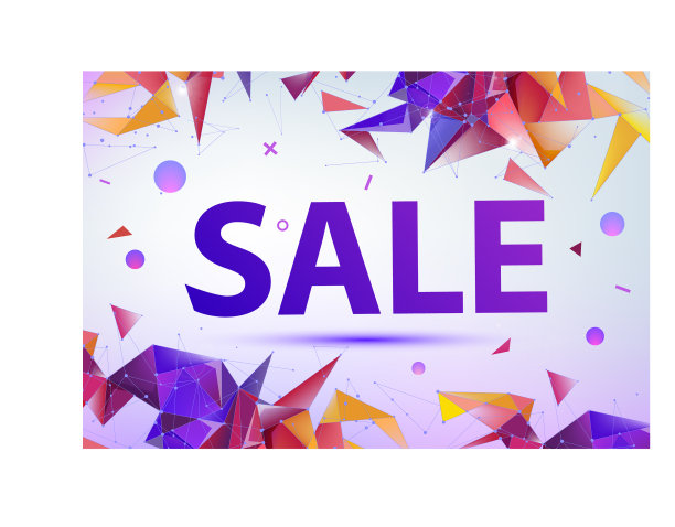促销销售海报横幅几何面图片下载