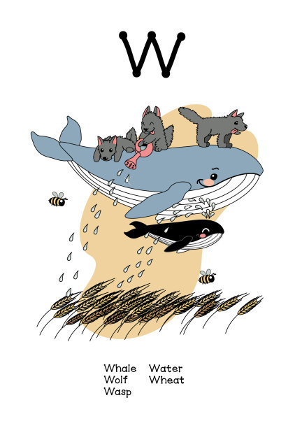 斯堪的纳维亚英语字母表有趣的动物图片下载