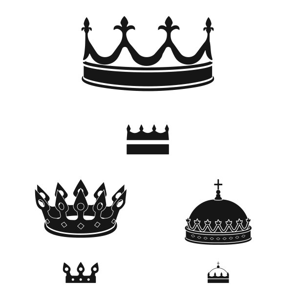 孤立的对象，雄伟的标志集图片下载