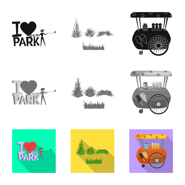 城市和街道标志集图片下载