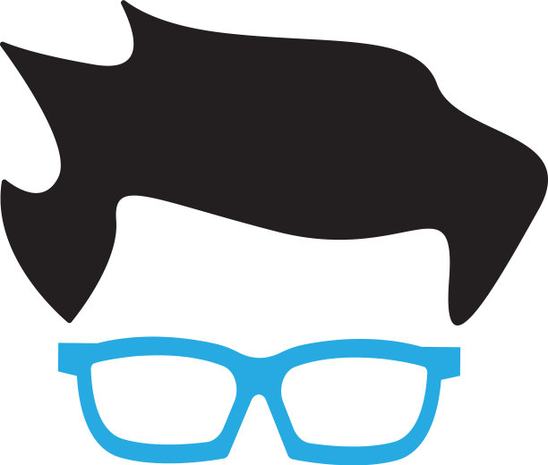 眼镜平面设计模板隔离图片下载