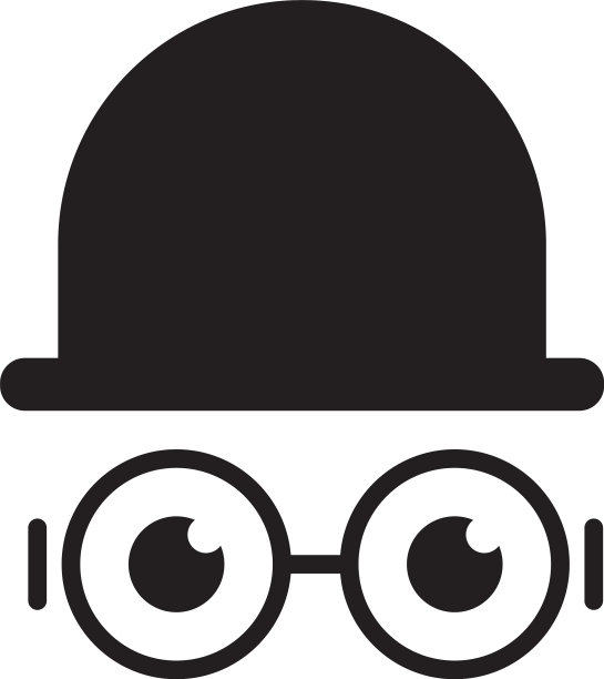 眼镜平面设计模板隔离图片下载