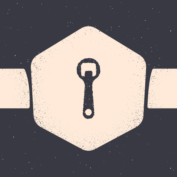 垃圾酒瓶开瓶器图标孤立在灰色图片下载