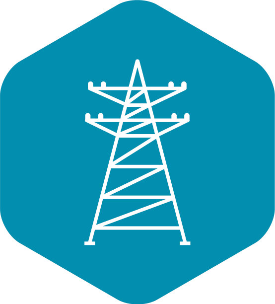 电塔图标风格简约图片下载