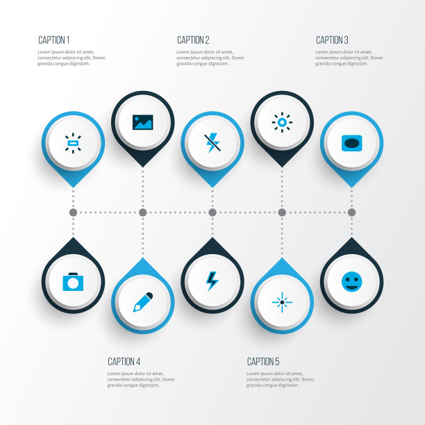 照片图标彩色设置与小插图闪电图片下载