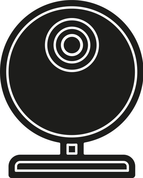 视频网络摄像头-聊天摄像头图标网络摄像头隔离图片下载