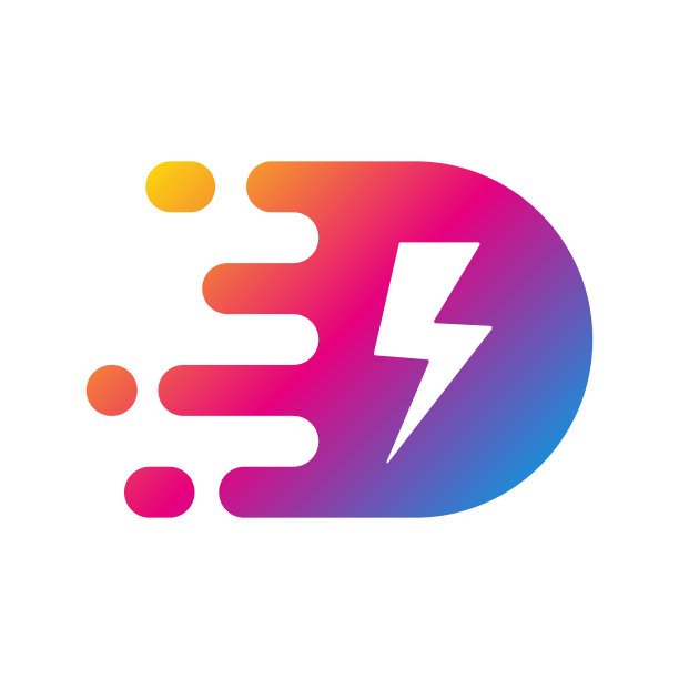 快速动力能源标志模板图片下载