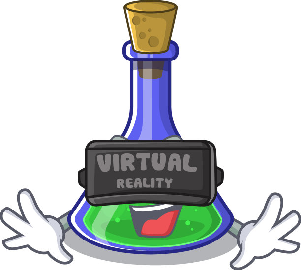 虚拟现实魔法药水卡通造型图片下载